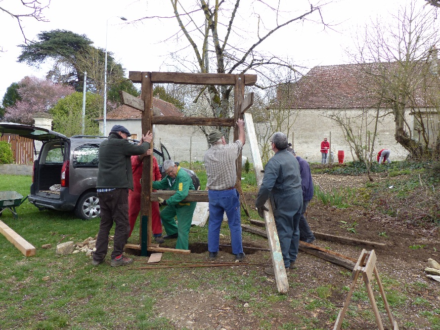 Dressage de la charpente cheville